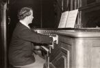 Aan het orgel in de St.-Sulpice in Parijs.